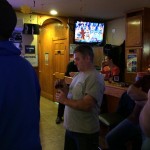 Eddie gets ready to shoot