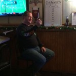 Rob holding his All Star Trophy (a marker).