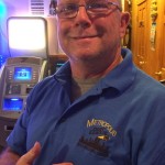 Carl models the new Polo for the holidays.